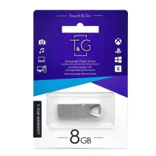 Флеш пам'ять "T&G" 8GB металева серія 117 срібло Флеш пам'ять "T&G" 8GB металева серія 117 срібло