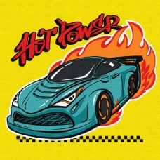 Картина за номерами "Ідейка" /KHO1192/ "Автоперегони" 25*25см