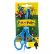 Ножиці ДИТЯЧІ "Peppy Pinto" /115B KS/   13.5 см. БЕЗПЕЧНI + механ. повернен. (12/360)