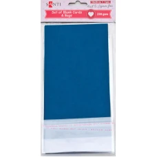 Заготовка для листівок "SANTI" /952288/ 10*20 см 5шт.,темно-син.,230г/м2 (1/100)