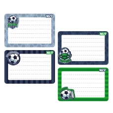 Наліпки на зошити "YES" /955541/ "Football", 8 шт/уп (1/100)