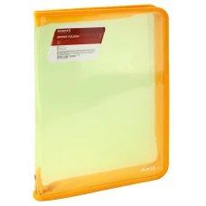Папка на блискавці А4 "Axent" /1801-25-A/ прозора жовта (1/24)