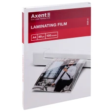 Плівка для ламінування "Axent" /2020-A/ глянець А4 (216x303мм), 80 мкм, 100шт. в упак. (1/10)