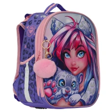 Ранець-рюкзак "CLASS" /2406C/ SchoolCase Mini 2 відд., 35х27х16см, "Cute pet" (1/4)