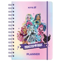 Дневник-планировщик школьный "Kite" /MH25-438/ твердая обкл., Monster High (1/10)