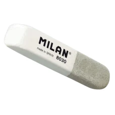 Гумка "MILAN" /8030/ комбінована, скошена, сіро-біла., 6*1,4*0,7см  (30/750)