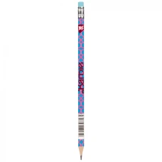 Олівець пр."Yes" /280647/ "Barbie" з гумкою круглий 36шт/туба, з фольгою (36/540/2160)