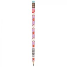 Олівець пр."Yes" /280643/ "Line Friends. Cony" з гумкою круглий 36шт/туба, з фольгою (36/540/2160)