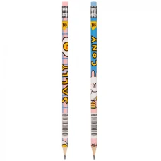 Олівець пр."Yes" /280642/ "Line Friends. Sally and Cony" з гумкою круглий 36шт/туба, мікс (36/540/2160)