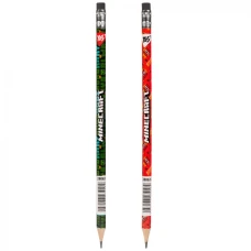 Олівець пр."Yes" /280635/ "Minecraft. TNT" з гумкою круглий 36шт/туба, мікс (36/540/2160)