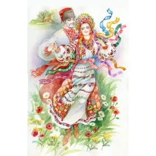 Алмазная мозаика "Go to art" /189777/ "Гопак" 21*25см на картоне 5D