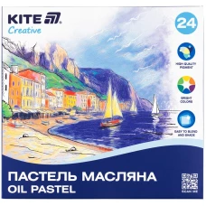 Пастель масляна "KITE" /K-200-24/ 24 кол. "Creative" (1/12/48)