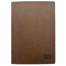 Дневник датированный 2027 А5/160л "Bourgeois" /9951/ КОЖ. ЗАМ, крем пап., 70гр/м == (1/20)