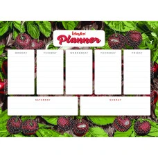 Планер магнітний з алмазною мозаїкою "Ідейка" /AMP20058/ "Вишні" 32*40см