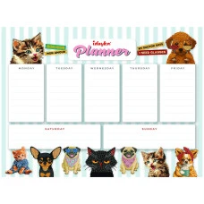 Планер магнітний з алмазною мозаїкою "Ідейка" /AMP20061/ "Домашні улюбленці" 32*40см