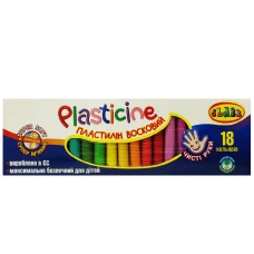 Пластилін "CLASS" "Чисті руки" 18кол. /7628C/ 300г. восковий (1/40)