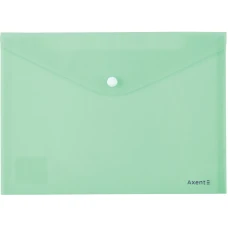 Папка-конверт на кнопці А5 "Axent" /1522-18-A/ Pastelini, м'ятна (12/360)