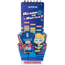 Блокнот А5+/ 50 "Kite" /TF22-465/ пласт. сп., Transformers (1/50/100)