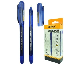 Ручка гелевая "SCHOLZ" /3003-6SCH/ 0,7мм,прорезиненный корпус, синяя, QUICK PEN (12/144) Ручка гелевая "SCHOLZ" /3003-6SCH/ 0,7мм,прорезиненный корпус, синяя, QUICK PEN (12/144)