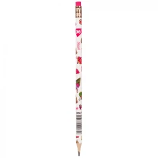 Олівець пр."Yes" /280677/ "Sweet Cream" з гумкою круглий 36шт/туба, з фольгою (36/540/2160)