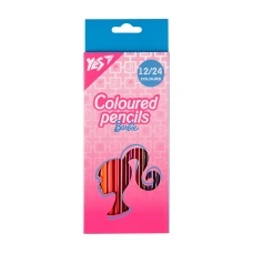 Олівці кольорові "Yes" 24 кол./12 шт /290747/ "Barbie" рожеві (1/12/240)