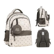 Рюкзак "GoPack" /GO26-182M-3/ Education 182M Beige Polka Dots (1/10)