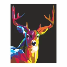 STOCK Картина за номерами "Rainbow deer" /N0001351/ RS
