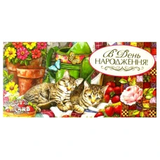 Конверт для денег "Fiesta" /М 15-117/ С Днем Рождения! (10)