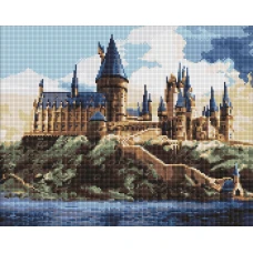 Алмазна мозаїка "Ідейка" /AMO20360/ WB "Harry Potter: Гоґвортс вдень" 40*50см