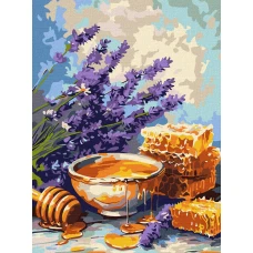 Картина за номерами "Ідейка" /KHO3377/ "Лаванда та мед" 30*40см Картина за номерами "Ідейка" /KHO3377/ "Лаванда та мед" 30*40см
