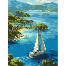 Картина за номерами "Ідейка" /KHO6465/ "Нескінченна лагуна" 30*40см