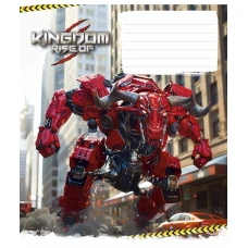 Тетрадь уч. "Школярик" 18л.# /3467K/ "Animals transformers" ВД-лак (мальчик) (25/250)