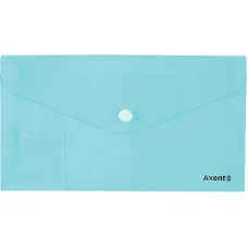 Папка-конверт на кнопці DL "Axent" /1414-09-A/ Pastelini, неом'ята (12/360)