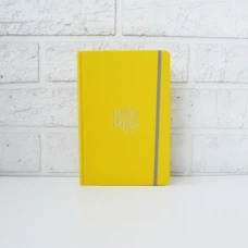 Блокнот A5/96 "4PROFI" /904471/ ## "Title exclusive" yellow, інтегр.,тисн.фол., на гумці, 70г.