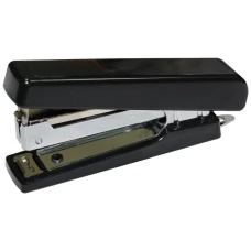 Степлер № 10, 10 арк. "4OFFICE" /4-303-09/ пластик, чорний (1/24/288)