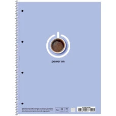 Зошит А4+/80арк. "Student" спіраль тв./підкл. /A4-080-6528K/ #, білий блок, ВД-лак, картон, 70г/м2 (4/36)