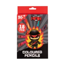 Олівці кольорові "Yes" 18 кол. /290737/ "Ninja" червоно-сірі (1/8/160)