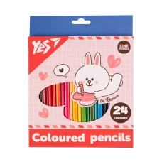 Олівці кольорові "Yes"  24 кол. /290742/ "Line Friends. Cony" (1/6/120)