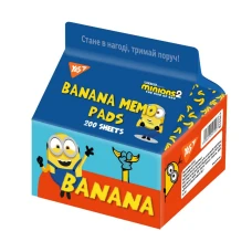 Папір для нотаток "Yes" /170335/ Tetra Pak "Minions", 7*7,5см, 200 арк. (1/6/48)