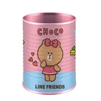 Стакан-підставка для ручок "YES" /708098/ «Line friends» бочка, метал (1/50/100)