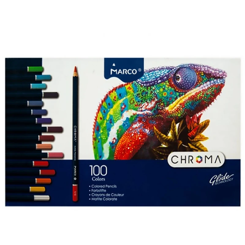 Купити кольорові олівці MARCO CHROMA 100 квітів оптом