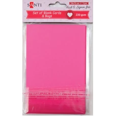 Заготовка для листівок "SANTI" /952272/ 10*15 см 5шт.,розов.,230г/м2 (1/100)