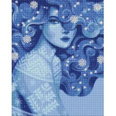 STOCK Алмазна мозаїка "Ідейка" /AMO7452/ "Холодна краса" 40*50см
