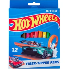 Фломастери "Kite" 12 кол. /HW24-447/ "Hot Wheels" (1/24/192)