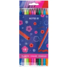 Олівці кольорові "Kite" 12 кол. /K24-049-1/ Kite Flower, пластикові (1/12/192)