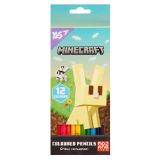 Олівці кольорові "Yes" 12 кол. /290772/ "Minecraft.Spring" (1/12/240)