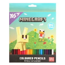 Олівці кольорові "Yes" 24 кол. /290776/ "Minecraft.Spring" (1/6/120)