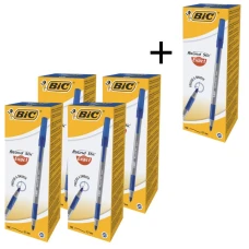 АКЦІЯ Ручка кулькова "BIC" Round Stic Exact (уп.20шт) /918543/879/ синя 4+1 (1)