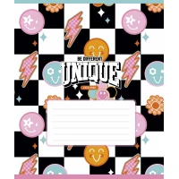 Тетрадь уч. "Школярик" 24л.# /3527K/ "I'm unique" глитер (девочка) (25/200)