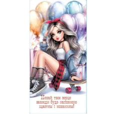 Конверт для грошей "Fiesta" /КВ 25-199/ Вітаю (10/300)